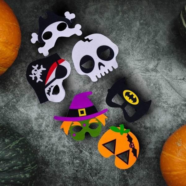 Halloween Masks with Different Spooky Shapes